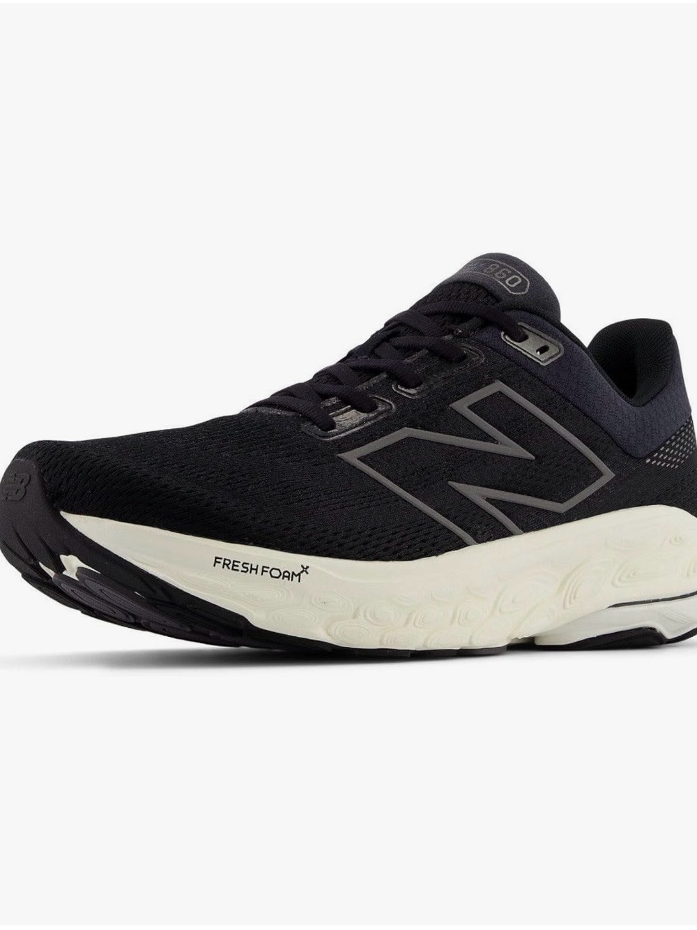 New Balance Black & White Fresh Foam Running Shoe